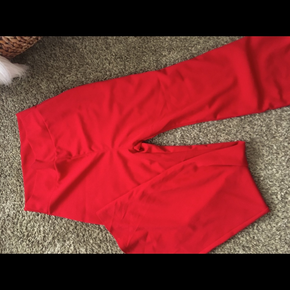 High waist wide leg dress pants